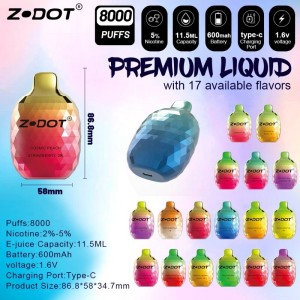 8000Puffs engangsvape elektroniske cigaretter
